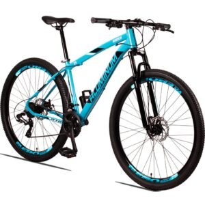 Bicicleta aro 29 aluminum raider 24 marchas vel index freio a disco alumínio mtb