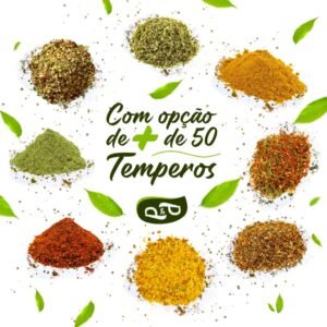 Temperos condimentos sal de parrilha e pimenta 100g 50 opções - p&p
