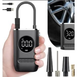 Compressor de ar elétrico portátil digital ncher pneu carro moto bike bicicleta bola piscina inflável