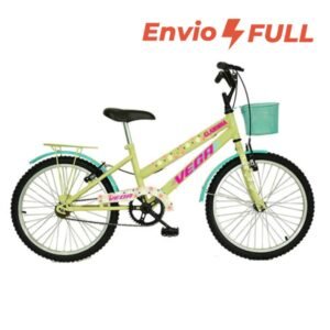 Bicicleta infantil feminina aro 20 vega clarinha bike menina