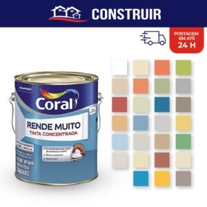 Tinta coral e anjo rende muito cobre mais galão 3,2l | lavável interior/exterior - alta cobertura