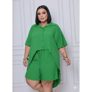 Conjunto kimono plus size feminino 48 ao 54 elegante