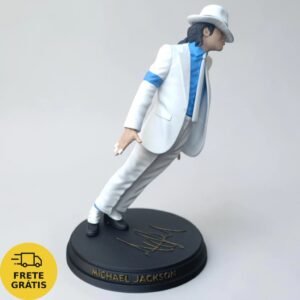 Estátua michael jackson rei do pop – resina pintada à mão presente fã de música - boneco