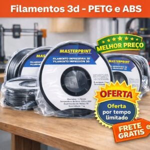 Filamento petg rolo 1 kg impressora 3d creality bambo abs pla