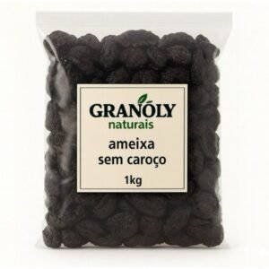 Ameixa seca sem caroço 1kg | fruta desidratada a granel