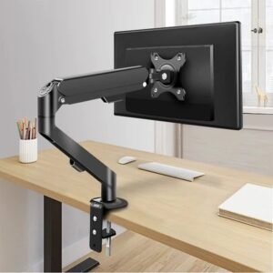 Suporte de monitor ajustável 17-34 polegadas - pendura parede, elevação livre para escritório u1