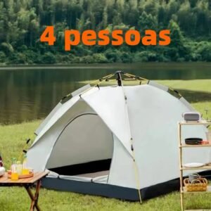 Barraca de acampamento 4-5 pessoas portátil a prova d'agua dois andare camping