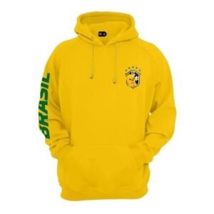 Blusa do brasil moletom torcedor brasileiro masculino e feminino unissex
