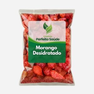 Morango desidratado glaceado premium frutas secas