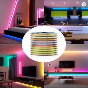 Fita led cob 320led/m 110v ou 220v direta energia para perfil 3000k 4000k 6000k 10m