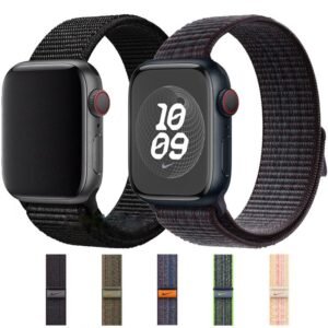 Pulseira de nylon para apple watch 46mm 42m 45mm 44mm 41mm 40mm 38mm series 11 10 9 8 7 6 5 4 se ultra 3 2