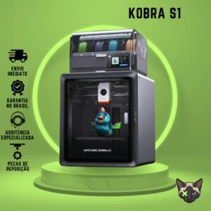 Impressora 3d anycubic kobra s1 combo original + curso gratuito | envio rápido suporte nacional