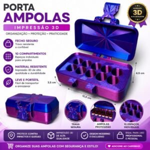 Porta ampolas 2ml a 3ml