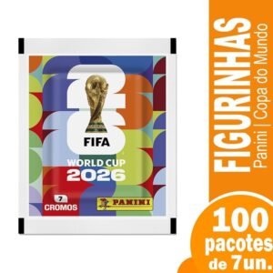 Figurinhas panini da copa do mundo 2026 - 100 envelopes com 7 display