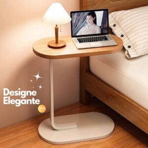 Mesa de apoio canto lateral notebook café para sofá cama