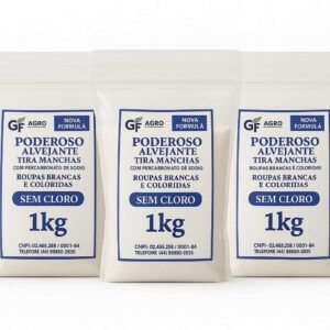 Alvejante poderoso com percarbonato de sódio tira manchas roupas brancas e coloridas -gf agro