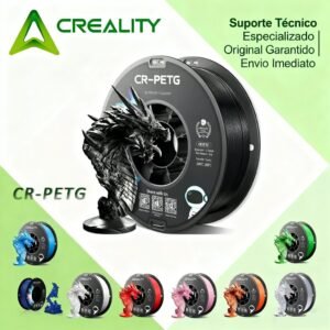 Consumíveis de impressão 3d neutros creality cr-petg premium com diâmetro fio 1,75 mm e 1 kg