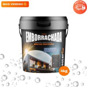Tinta emborrachada impermeabilizante borracha líquida masterfix 4kg de parade - reboco laje proteje