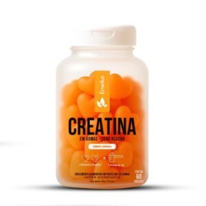 Creatina em gomas sabor laranja 60 gummy emellus