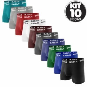 Kit com até 15 cuecas boxer masculina extremamente confortável para o dia a