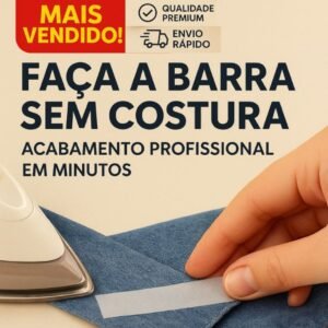 Fita barra fácil ® original - bainha calça jeans roupa cortina ferro passar tik tok