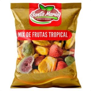 Mix frutas tropicais desidratadas chip’s 100% natural snack saudável crocante