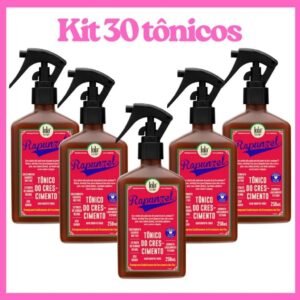Kit lojista 30x tônico rapunzel 250ml lola cosmetics | crescimento acelerado & menos queda