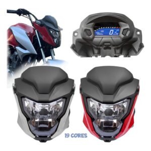 Kit frente farol honda cg titan fan 160 2025 adaptada para start 2014 até 2024