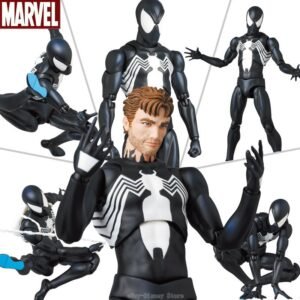 Ct mafex 147 venom homem-aranha action figure modelo brinquedo 1/12 alta qualidade figuras de corpo simbiótico preto