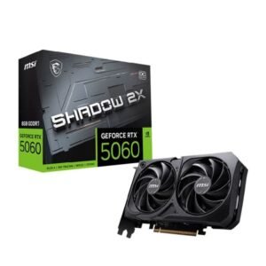 Placa de vídeo nvidia geforce msi rtx5060 8gb gddr7 128bits shadow 2x oc - 912-v537-037