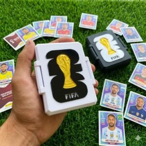 Porta figurinhas álbum copa do mundo 2026 - caixa de figurinha estojo organizador