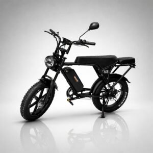 Bicicleta elétrica bikelete v8 1000w 48v preto 50km/h lítio sem cnh