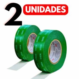 2 rolo fita dupla face 12mmx2m extra forte - cabeceira ripado quadros pvc espelho fixa tudo