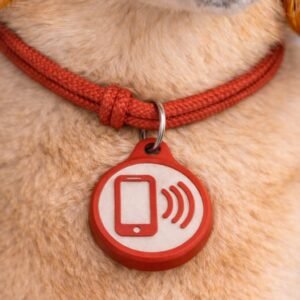 Coleira inteligente pet com aplicativo | plaquinha de identificação e rastreio não é em tempo real