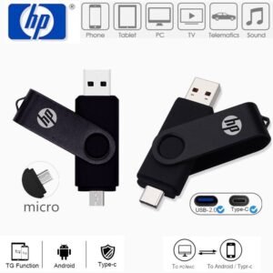 Pen drive hp otg 64gb 128gb 256gb 2tb de alta velocidade tipo-c/micro usb 2.0 512gb 1tb pendrive armazenamento flash pol