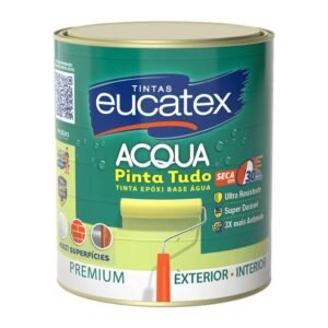 Tinta epoxi base de água sem cheiro para ceramicas e azulejos - 900ml eucatex pinta tudo