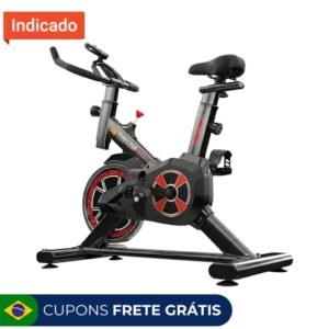 Bicicleta spinning ergométrica exercícios - monitor profissional suporta até 120kg polex full