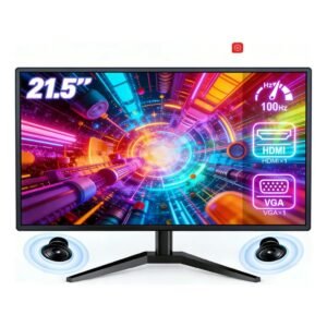 Monitor gamer lcd 21.5" full hd 100hz 1ms 300 cd/m² pc hdmi vga dc alto-falantes integrados