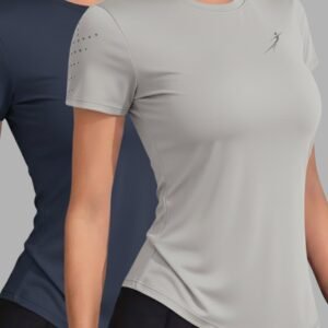Kit 2 camisetas dry fit feminina academia fitness esportiva caminhada corrida treino proteção uv