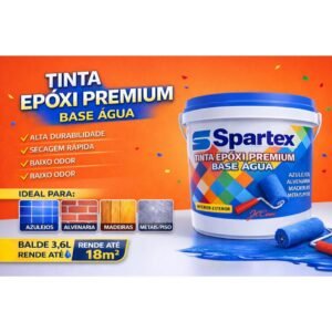 Tinta epóxi cobre azulejos, pisos, paredes renova ambientes 3,6l spartex tintas