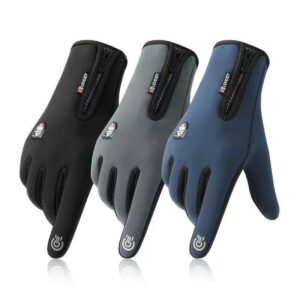 Nova luva motoqueiro inverno frio touch screen motociclista cano longo adequado para moto