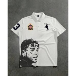 Camiseta polo estampada mc kevin streetwear graphic tees camisa respiravel aesthetic envio imediato