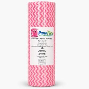 100unidades pano de limpeza rosa panoflex 20x15cm alta absorção multiuso