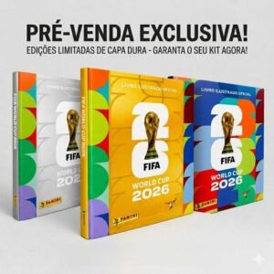 Álbum copa do mundo 2026 edições limitadas capa dura gold - prata tradicional