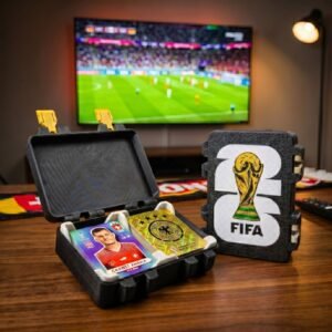 Caixa porta figurinhas copa do mundo 2026 maleta grande cabem 500