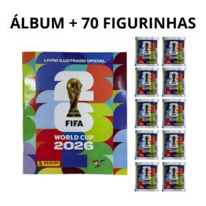 Álbum + 70 figurinhas copa do mundo 2026 original panini fifa