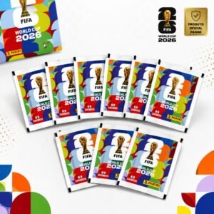Kit com 3/5/10/12 pacotes de figurinha álbum copa do mundo