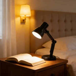 Luminária de mesa criativa e barata com clipe livro, luz quente recarregável por usb, lâmpada portátil para estudo dormitório