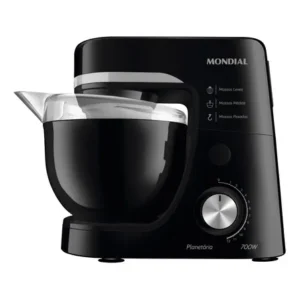 Batedeira planetária, mondial, 700w - bp-03-b preto 127v