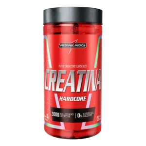 Creatina hardcore 100% pura 120 capsulas energia e força - integralmedica sem sabor